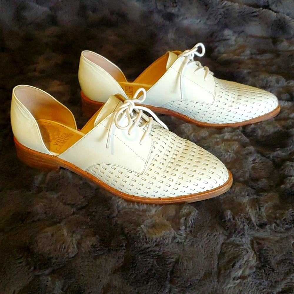 Vince Camuto White Loafers